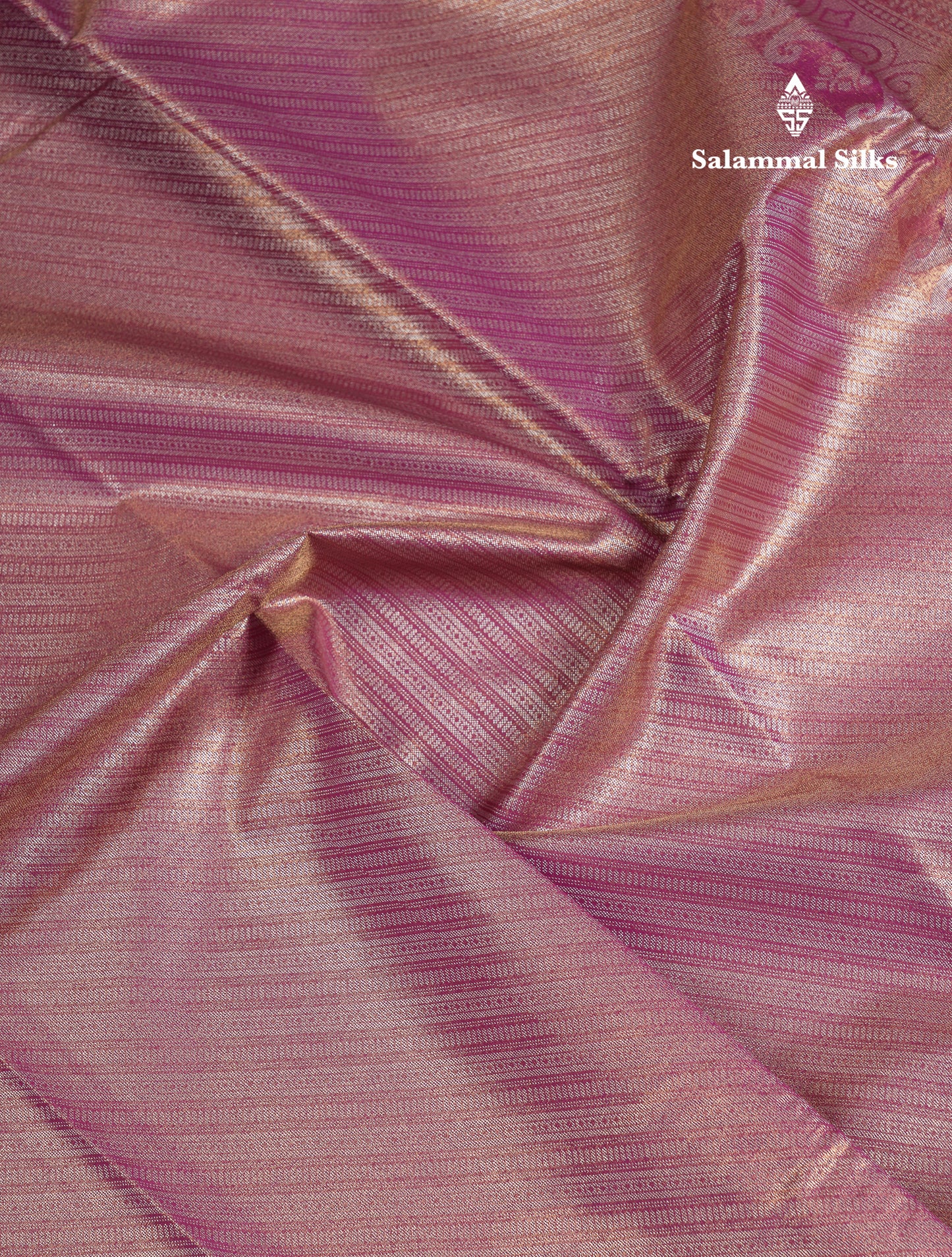 Beautiful Lavender Tissue Semi Silk Saree With Traditional Evening Morning