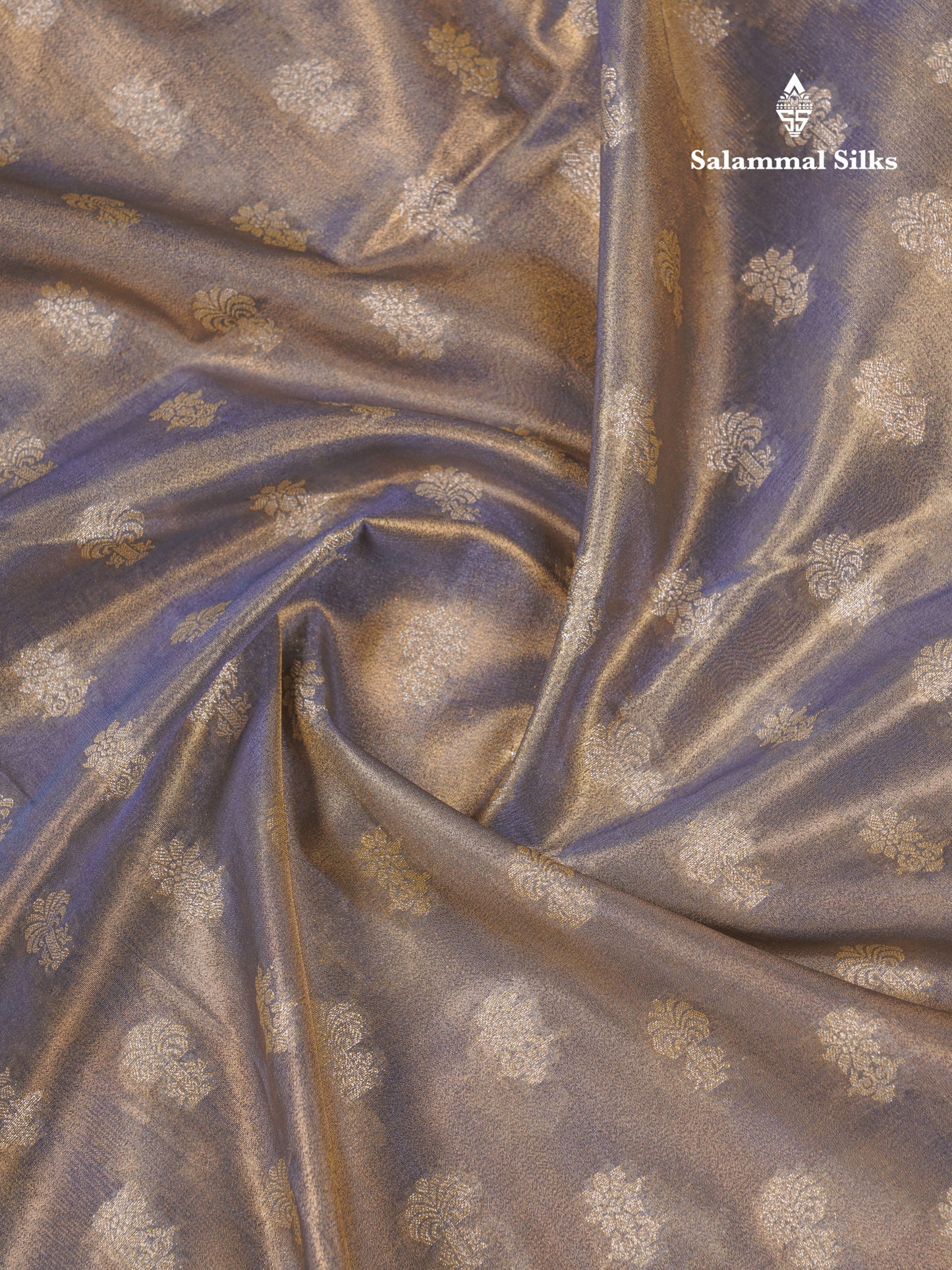 Beautiful Cream Pink Tissue Silk Mix Fancy Saree With Violet Border