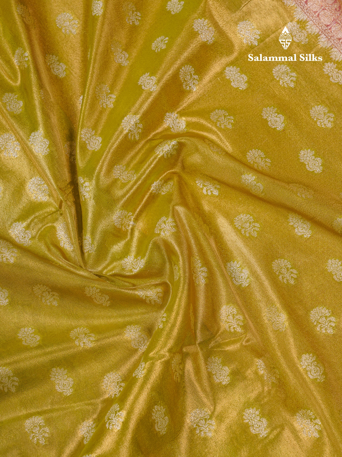 Beautiful Cream Pink Tissue Silk Mix Fancy Saree With Violet Border