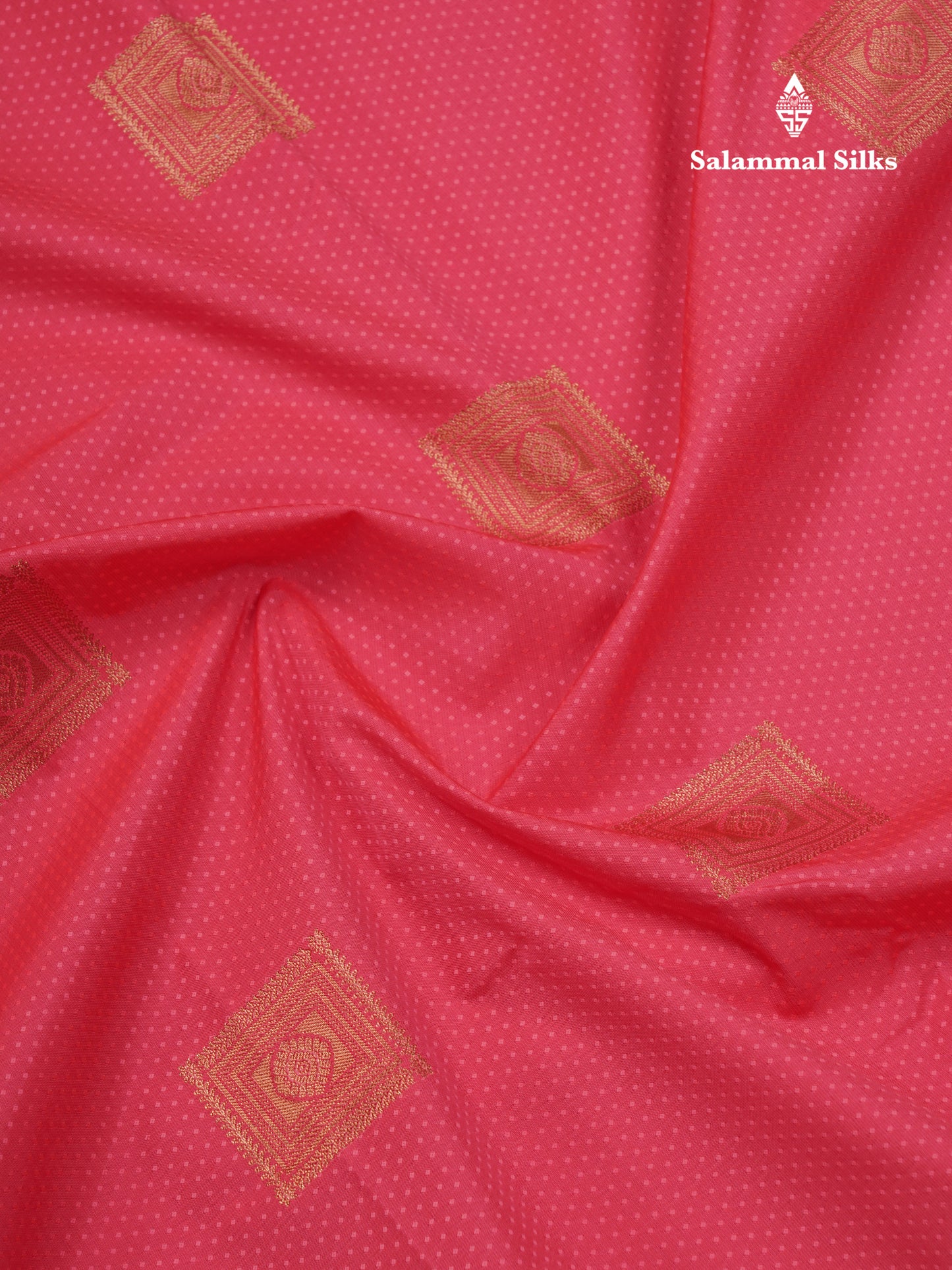 Reddish Pink Beautiful Semi Silk Saree With Contrast Dark Violet Border