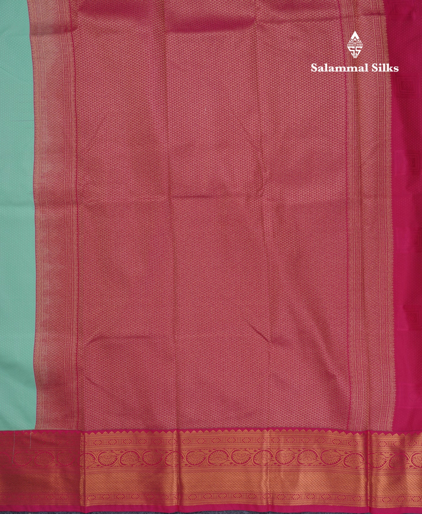 Rexona Beautiful Semi Silk Saree With Contrast Pink Border