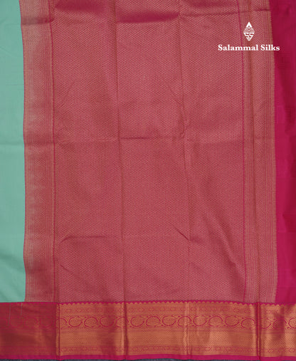 Rexona Beautiful Semi Silk Saree With Contrast Pink Border
