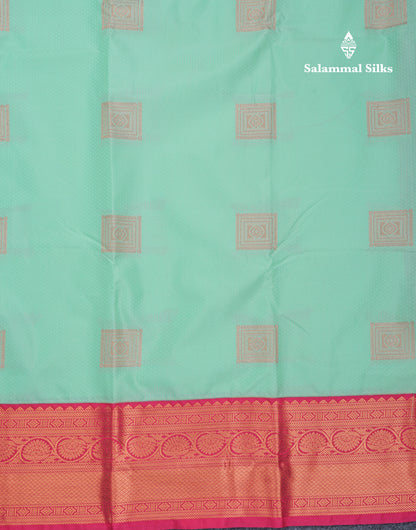 Rexona Beautiful Semi Silk Saree With Contrast Pink Border