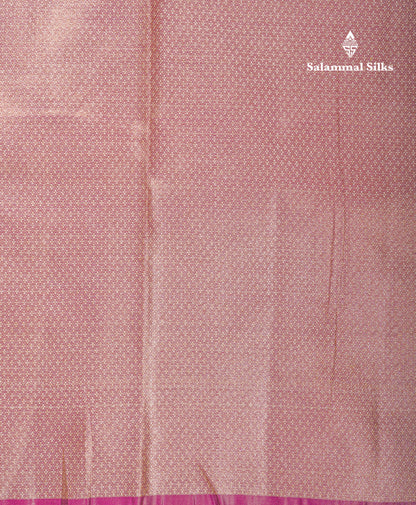 Beautiful Cream Pink Tissue Silk Mix Fancy Saree With Violet Border