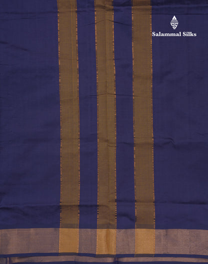 Multicolour Beautiful Semi Silk Cotton Saree With Violet Tissue Border