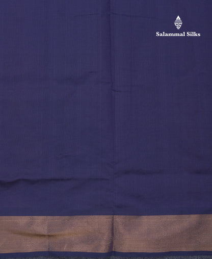 Multicolour Beautiful Semi Silk Cotton Saree With Violet Tissue Border