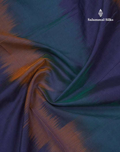Multicolour Beautiful Semi Silk Cotton Saree With Violet Tissue Border
