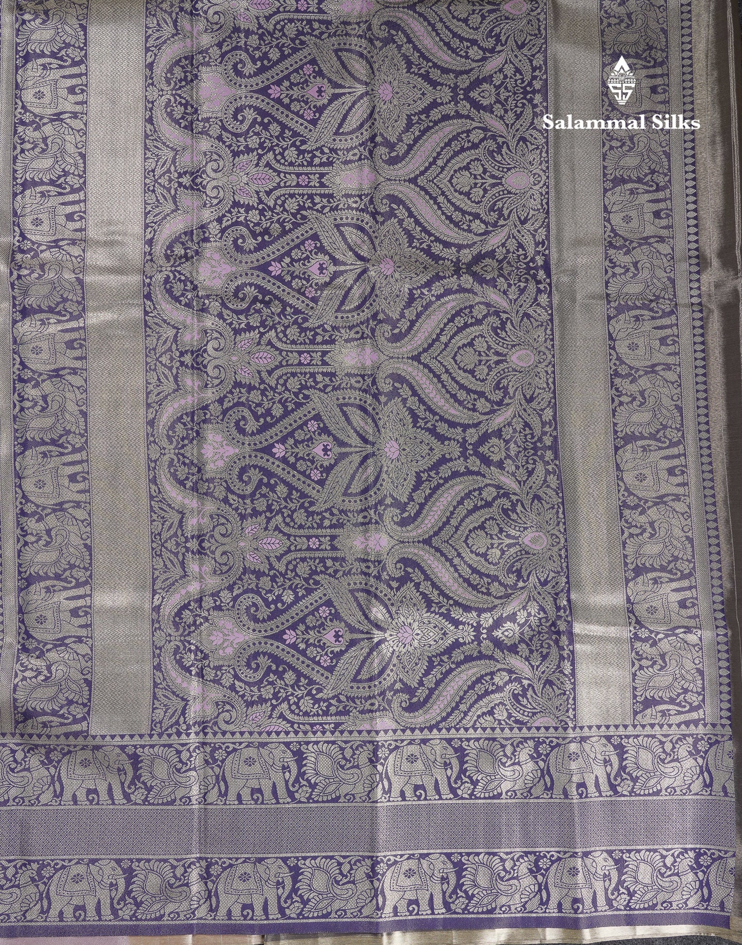 Beautiful Onion Pink Menakari Work Tissue Semi Silk Saree With Contrast Saffire Green Traditional Evening Morning Temple Border
