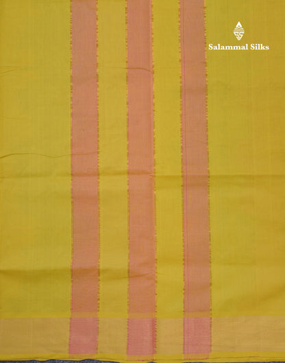Multicolour Beautiful Semi Silk Cotton Saree With Violet Tissue Border