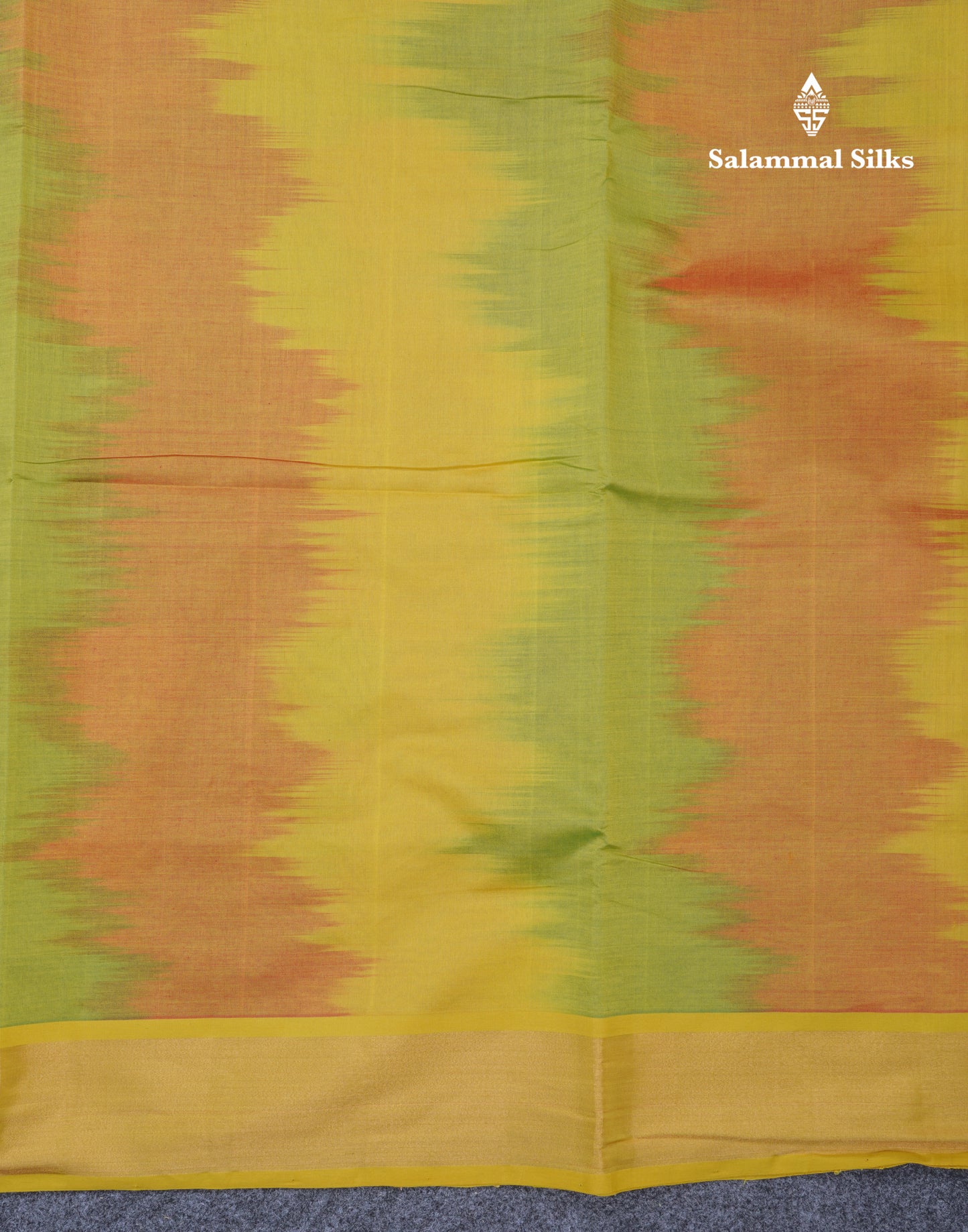 Multicolour Beautiful Semi Silk Cotton Saree With Violet Tissue Border