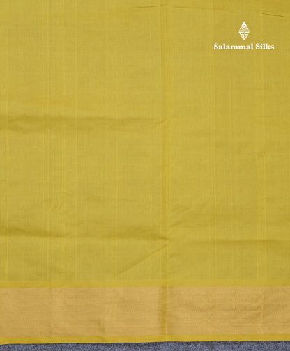 Multicolour Beautiful Semi Silk Cotton Saree With Violet Tissue Border