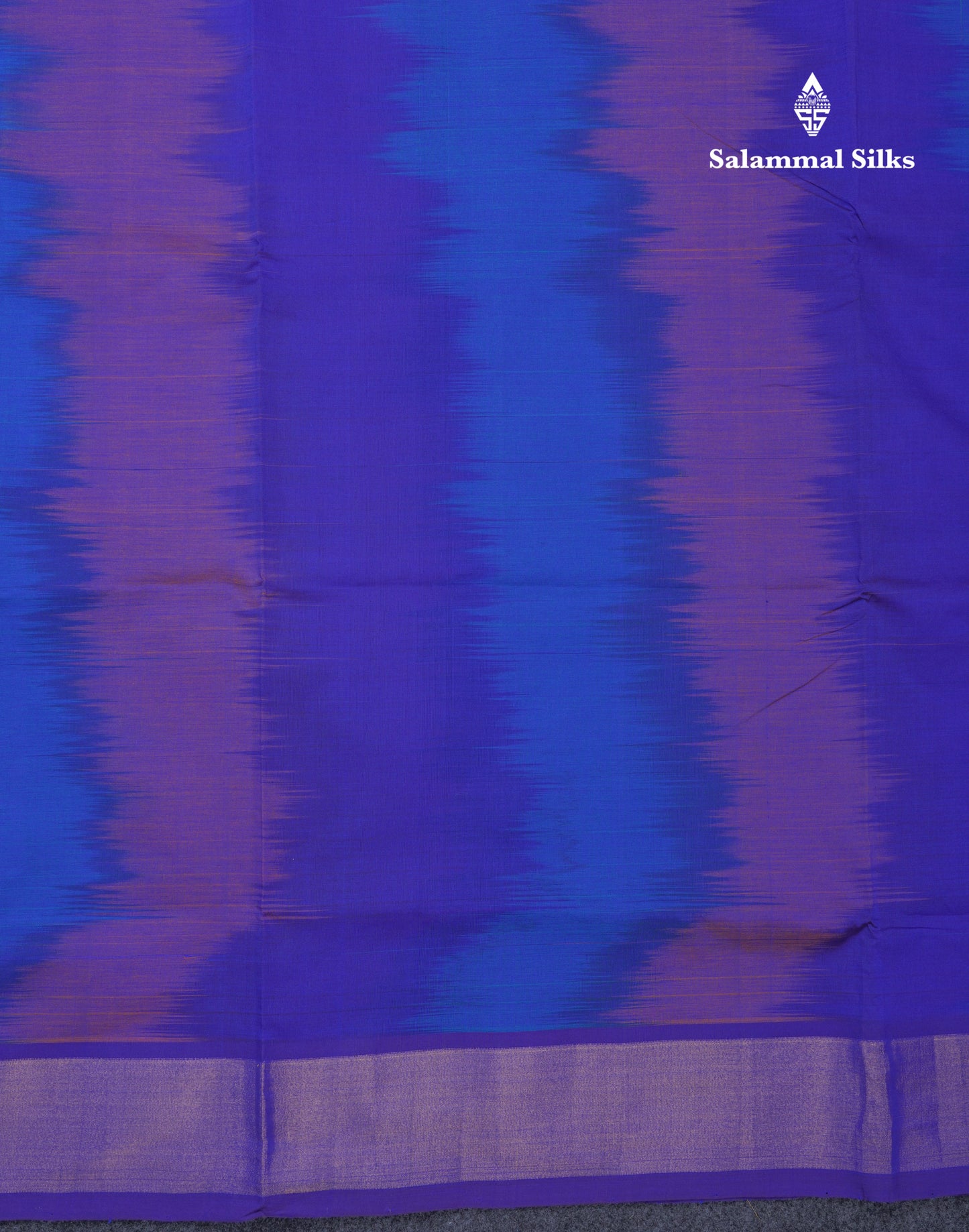 Multicolour Beautiful Semi Silk Cotton Saree With Violet Tissue Border