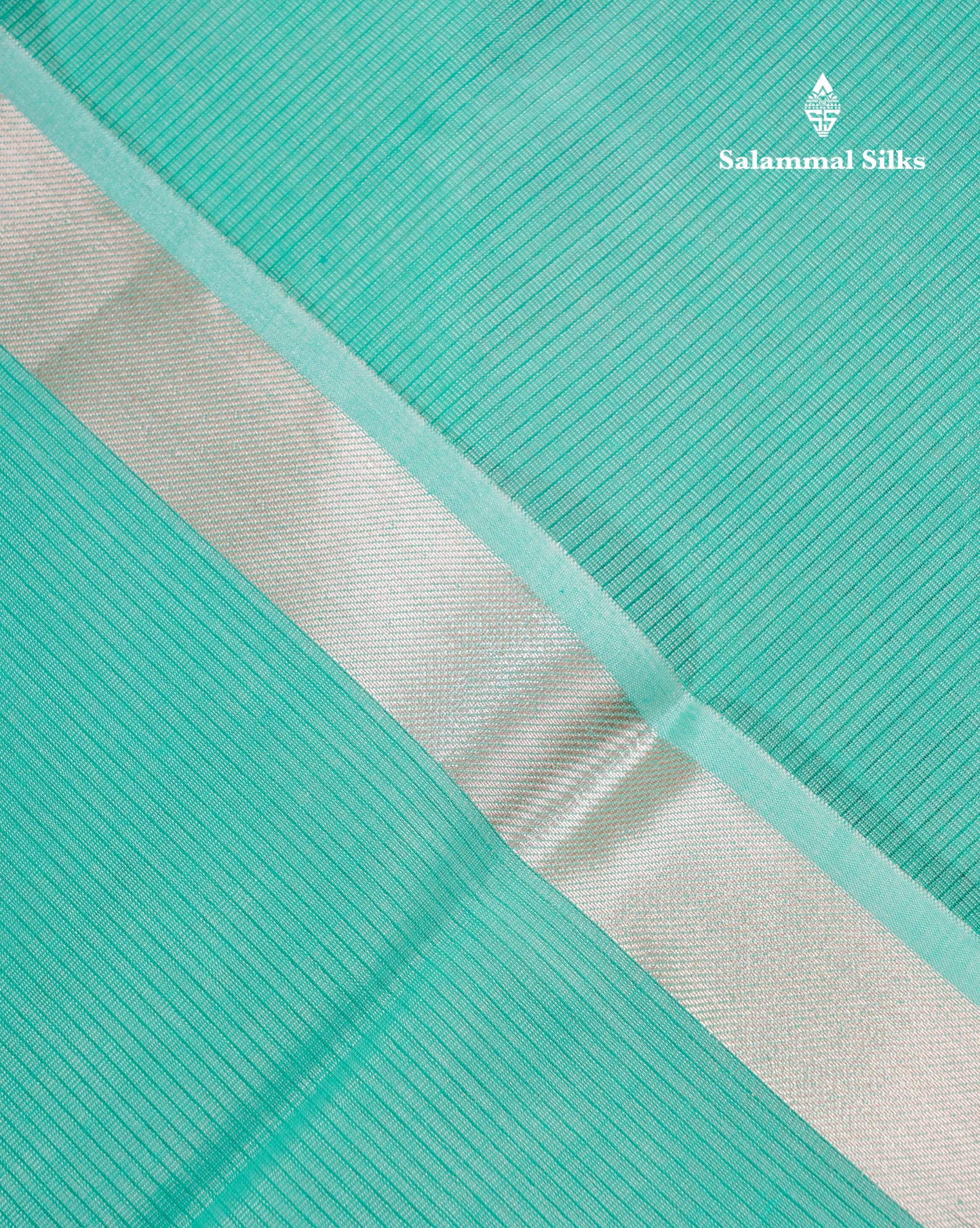 Rexona Beautiful Horizontal Lines Cotton Mix Fancy Saree With Silver Zari Temple Border