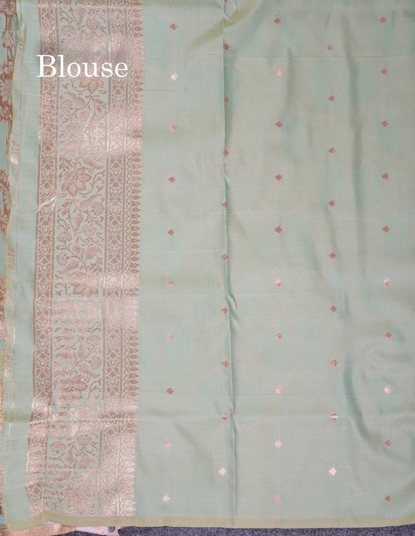 Beautiful Dark Maroon Semi Banaras Saree With Fancy Border