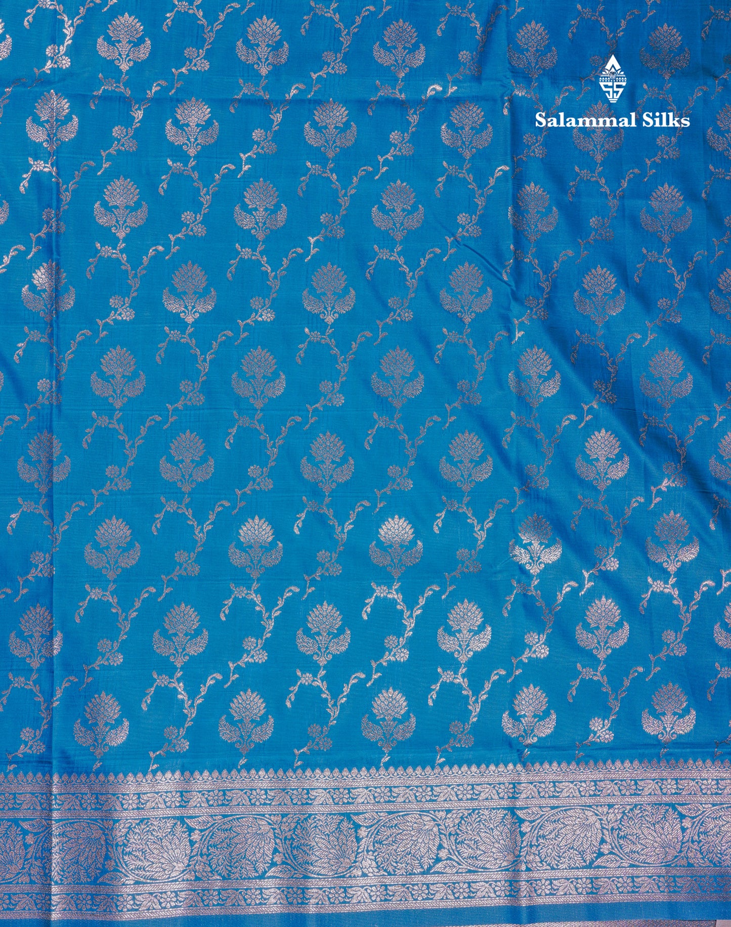 Beautiful Bottle Green Semi Banaras Saree With Fancy Border