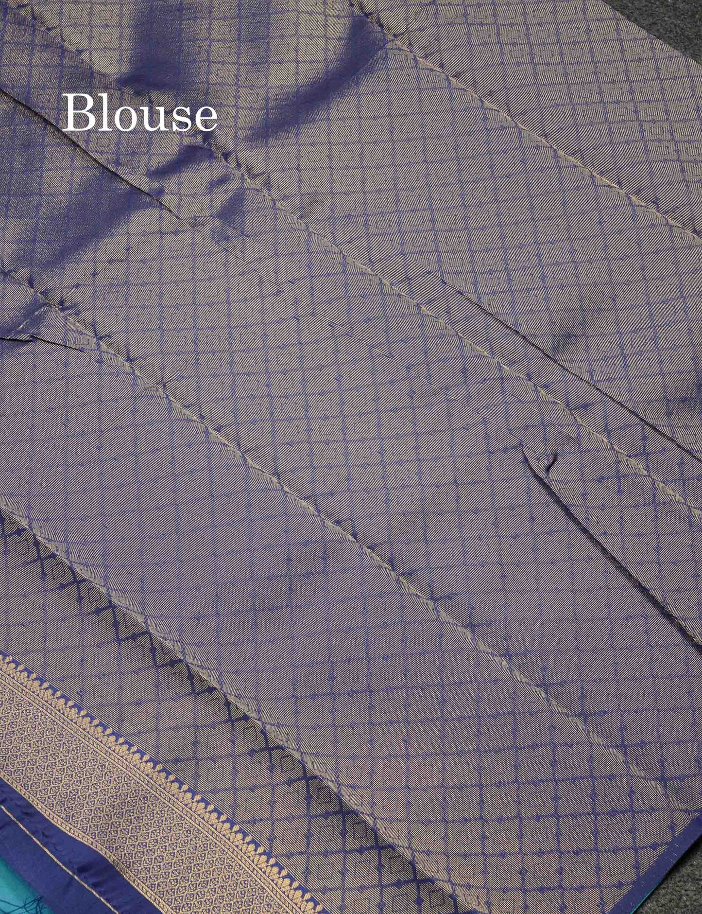 Beautiful Royal Blue Ikkat Semi Silk Fancy Saree With Vadamalli Blouse