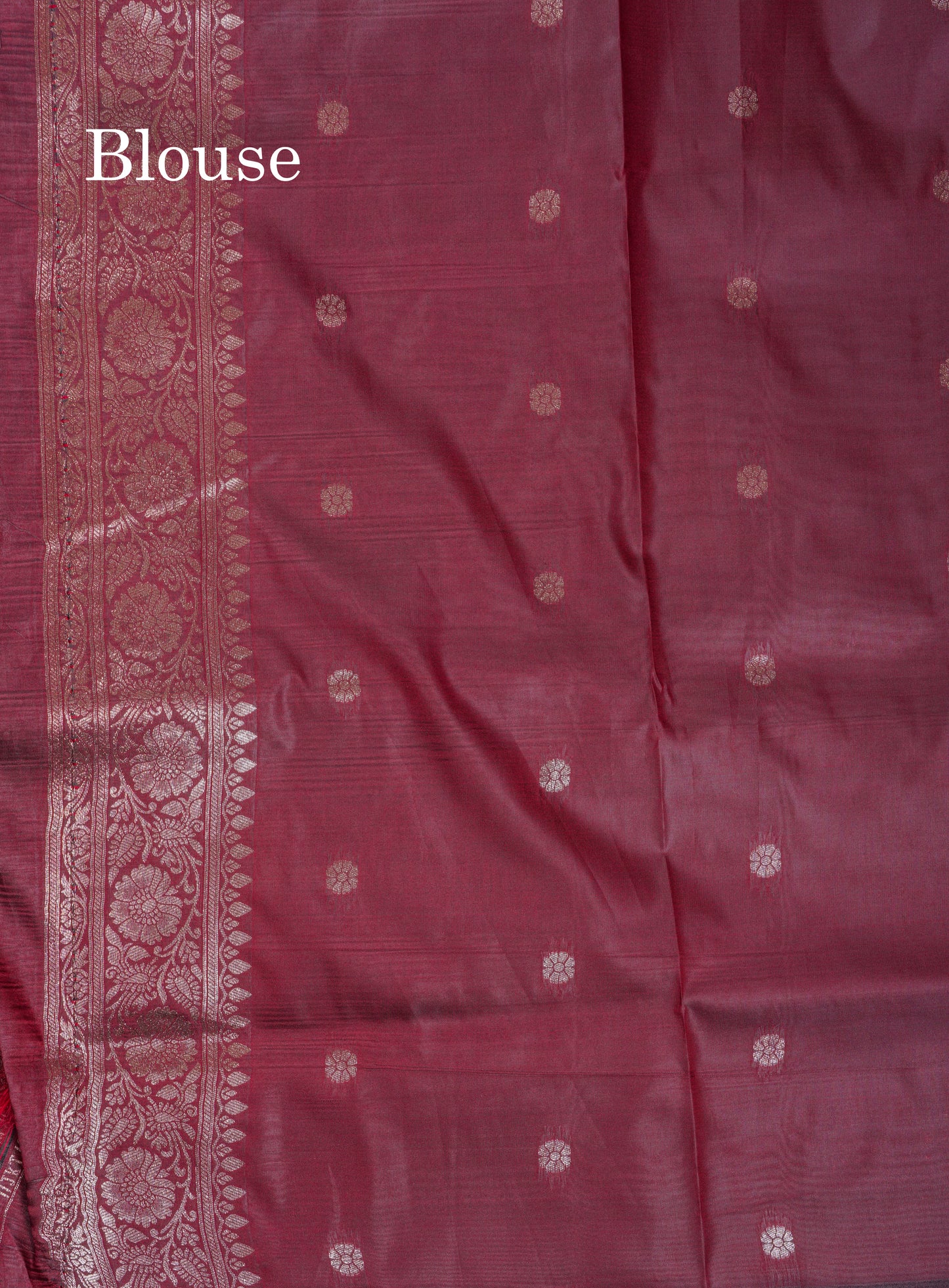 Beautiful Peacock Green Semi Banaras Saree With Fancy Border