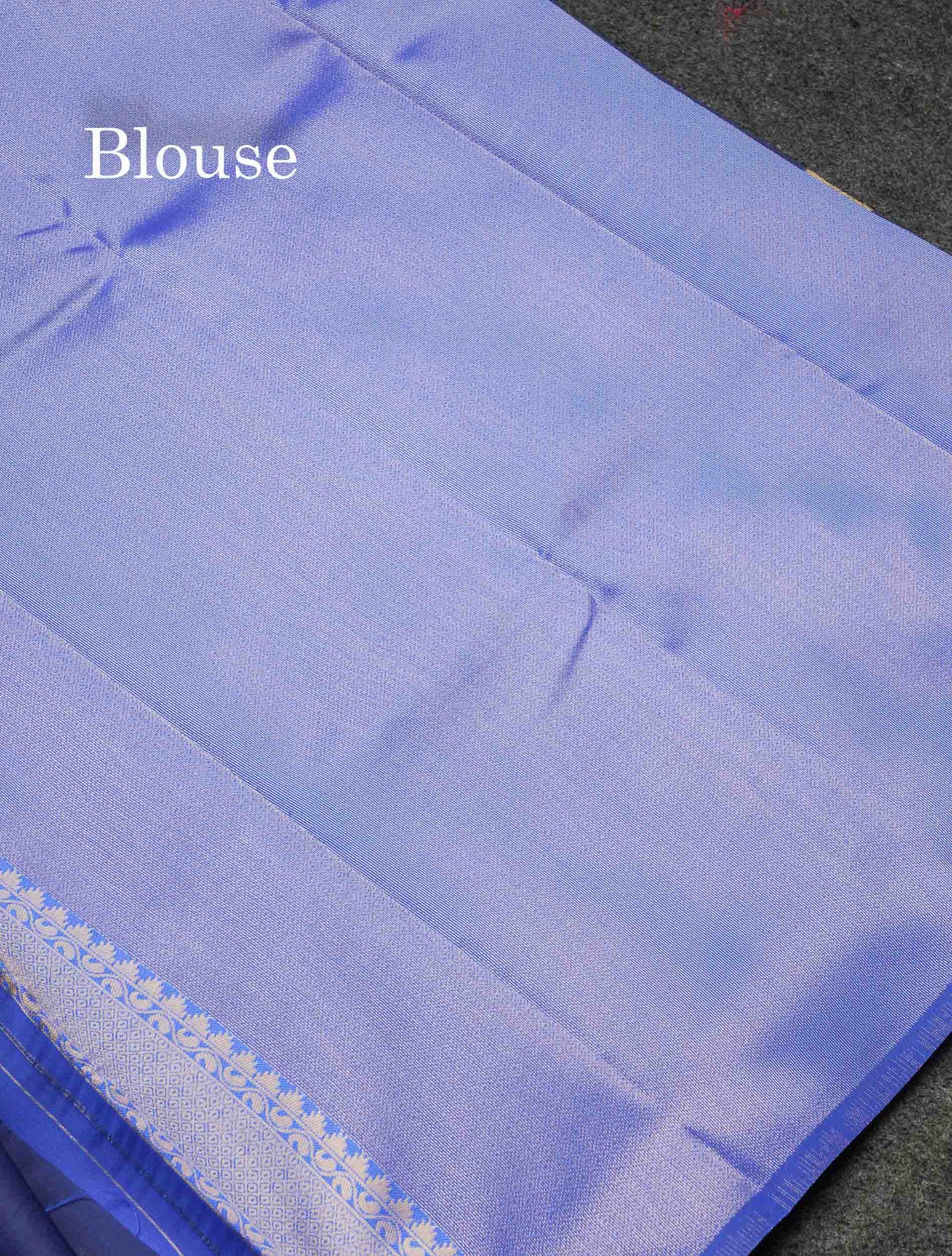 Beautiful Lavender Ikkat And Buttas Semi Silk Fancy Saree With Violet Blouse
