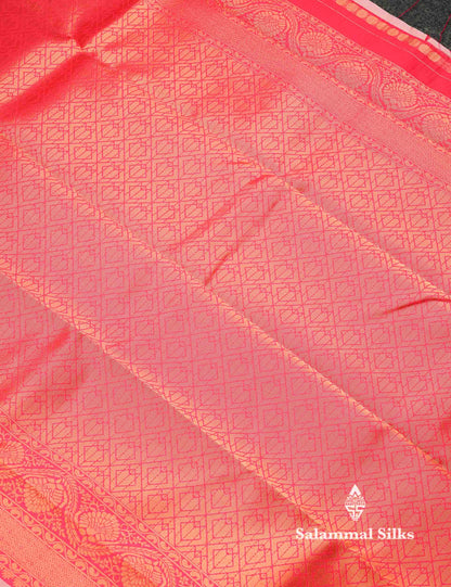 Beautiful Lavender Ikkat And Buttas Semi Silk Fancy Saree With Violet Blouse