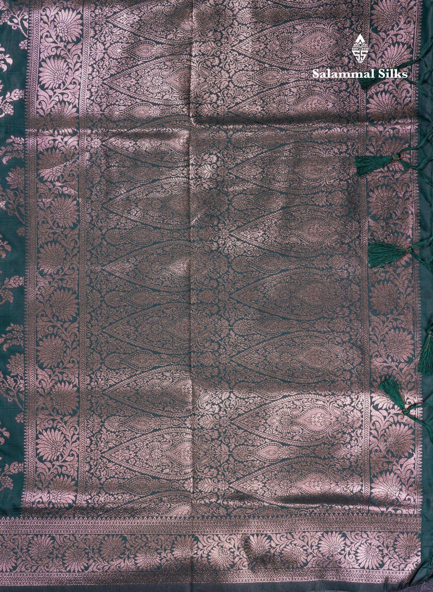 Beautiful Dark Maroon Semi Banaras Saree With Fancy Border