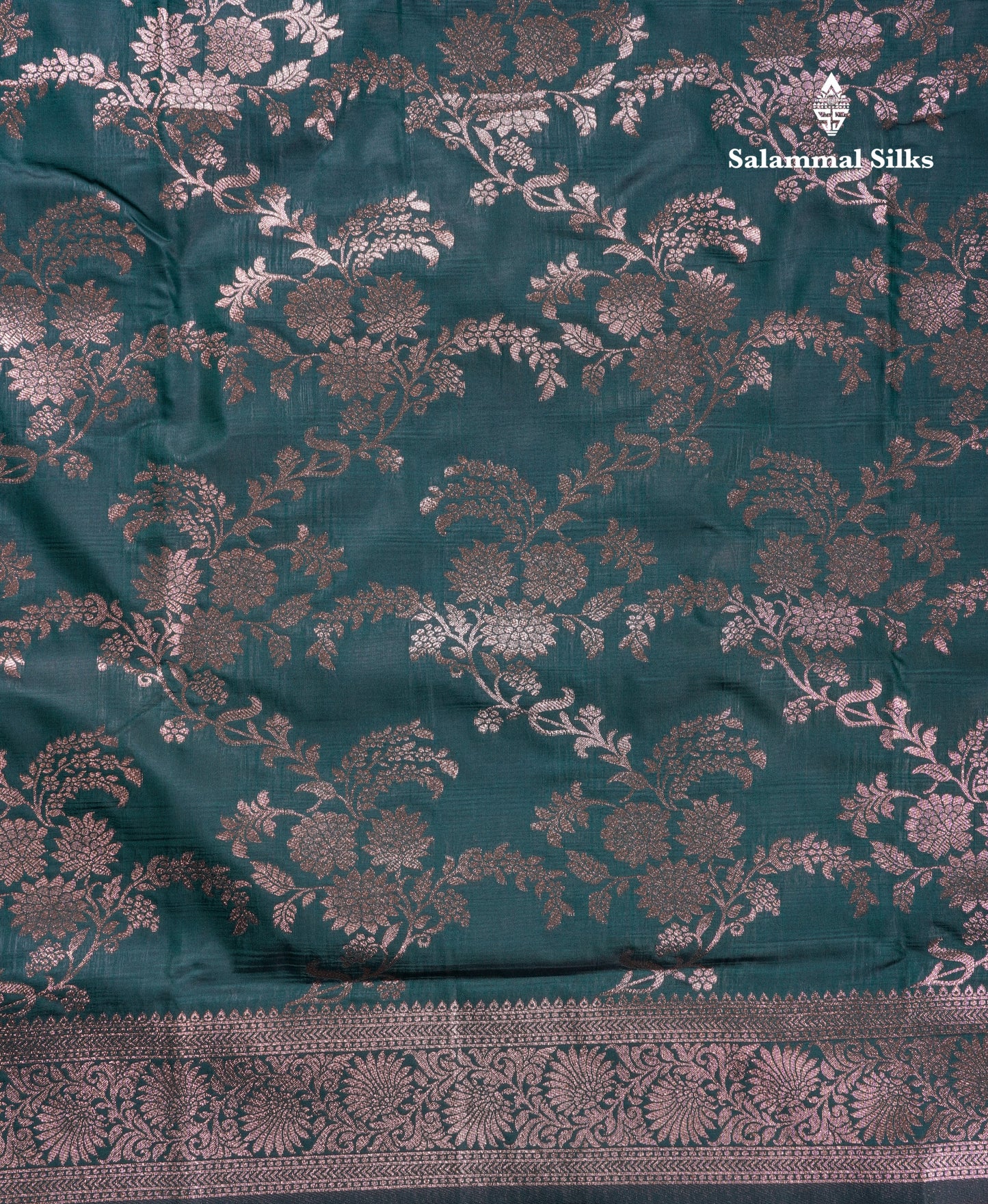 Beautiful Dark Maroon Semi Banaras Saree With Fancy Border