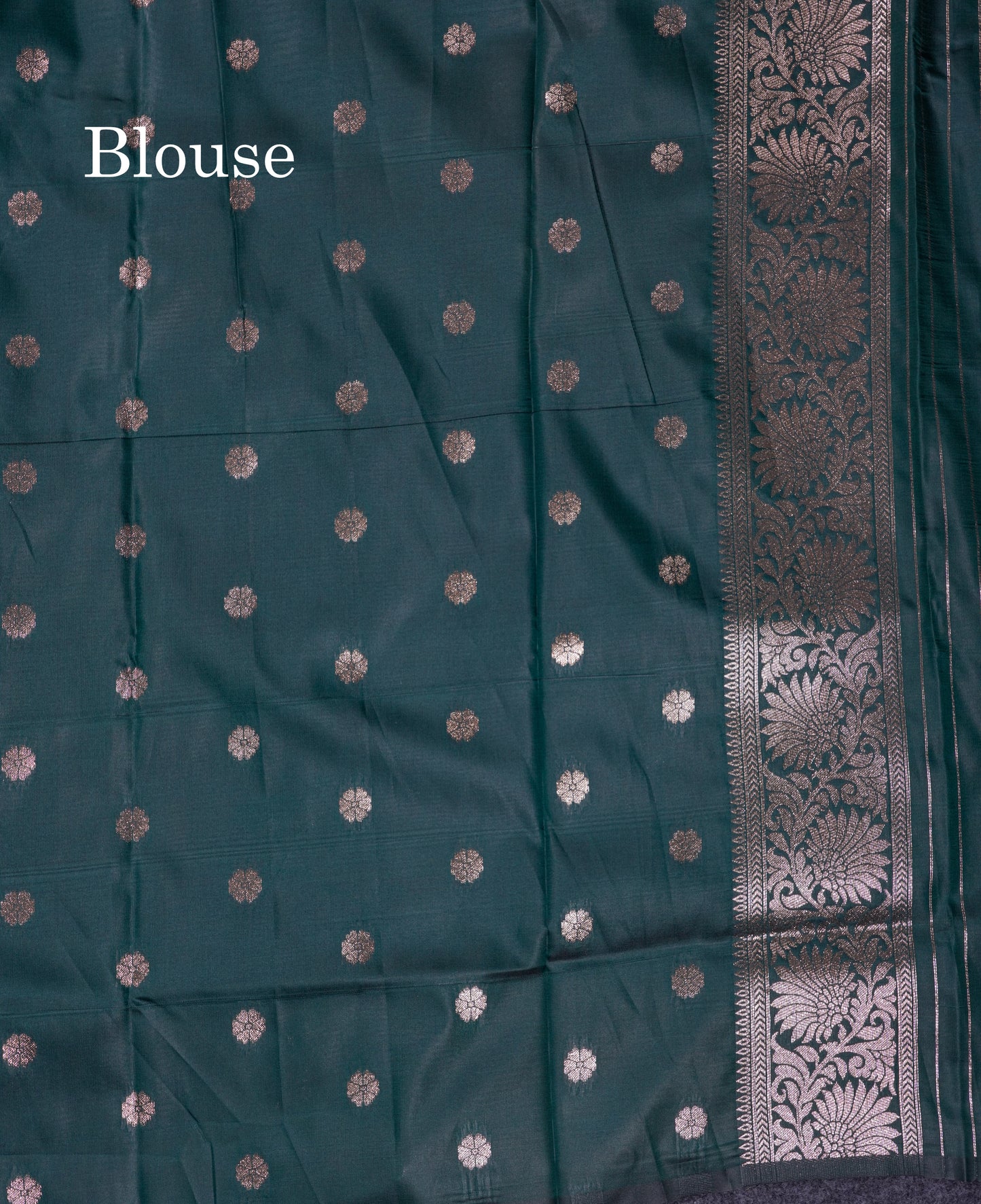 Beautiful Dark Maroon Semi Banaras Saree With Fancy Border