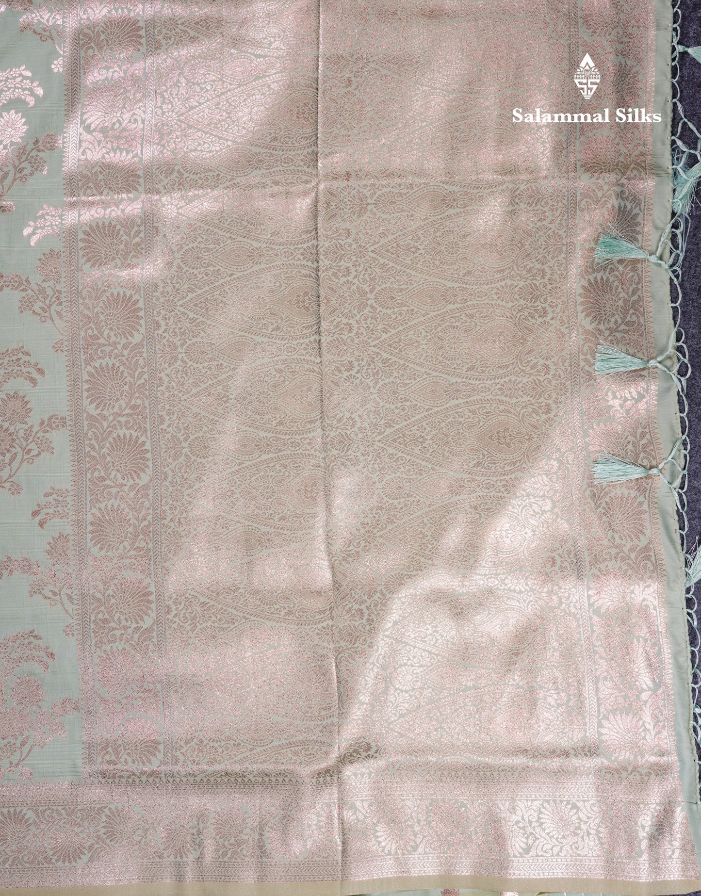 Beautiful Dark Maroon Semi Banaras Saree With Fancy Border