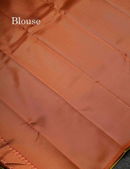 Beautiful Lavender Ikkat And Buttas Semi Silk Fancy Saree With Violet Blouse