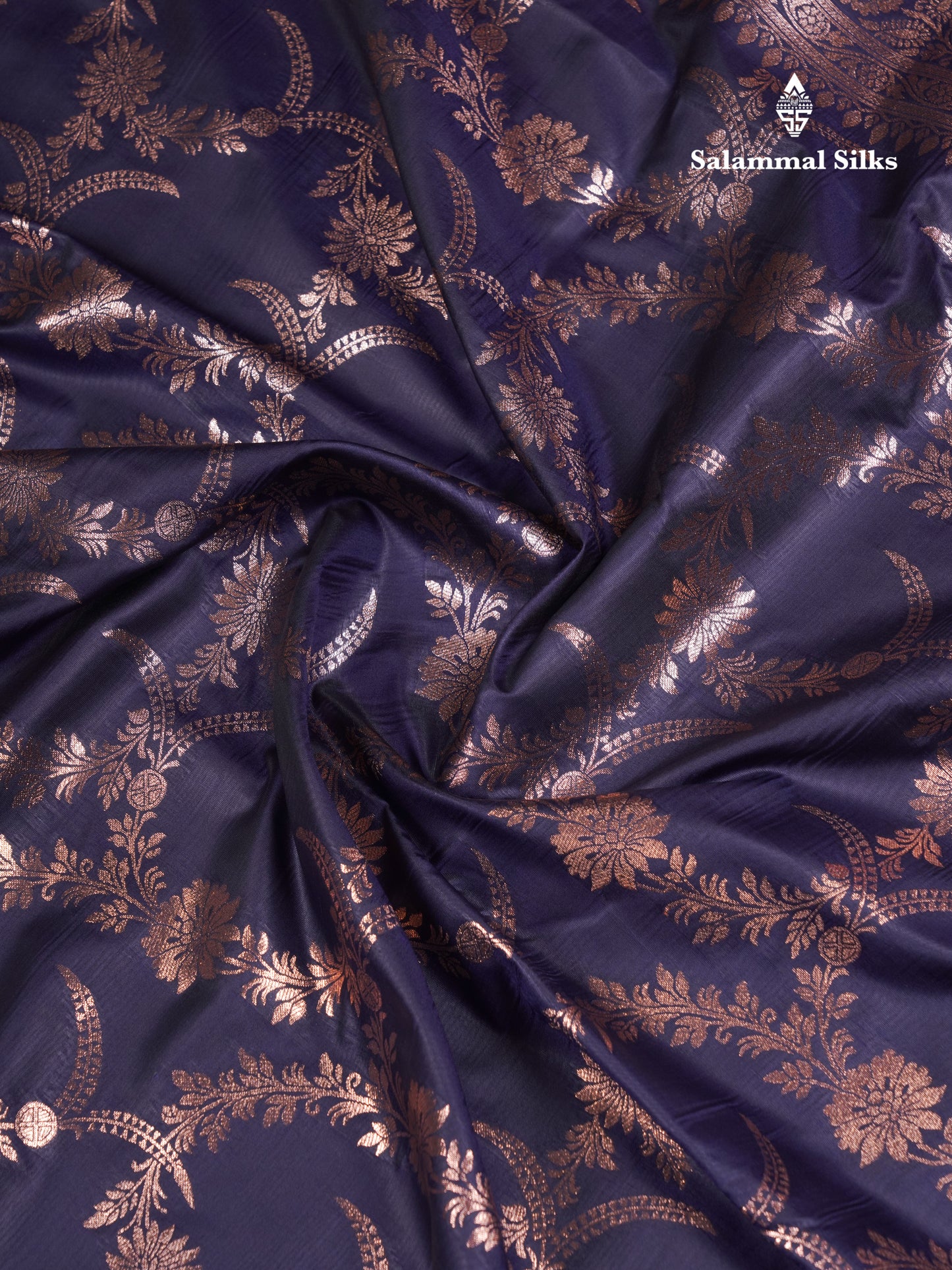 Beautiful Peacock Green Semi Banaras Saree With Fancy Border