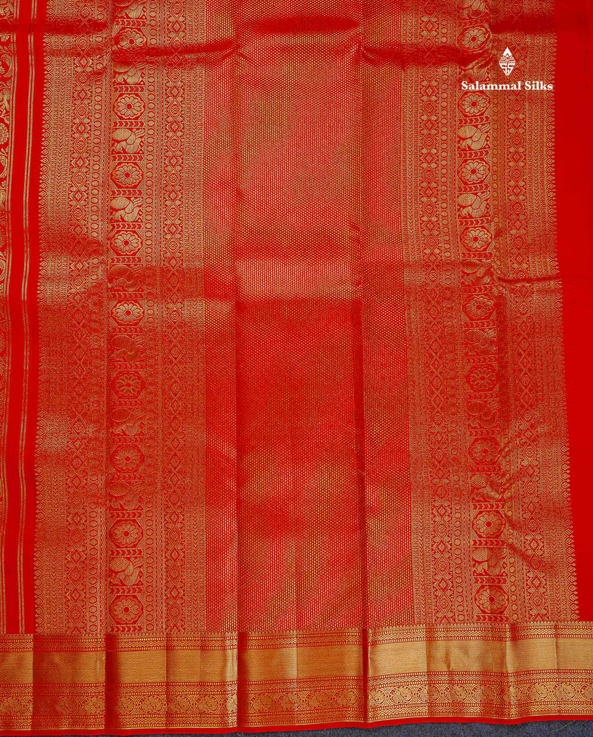 Vanasingaram Bridal Pure Kanjivaram Silk Saree - Redish Maroon Colour Body With Traditional Border