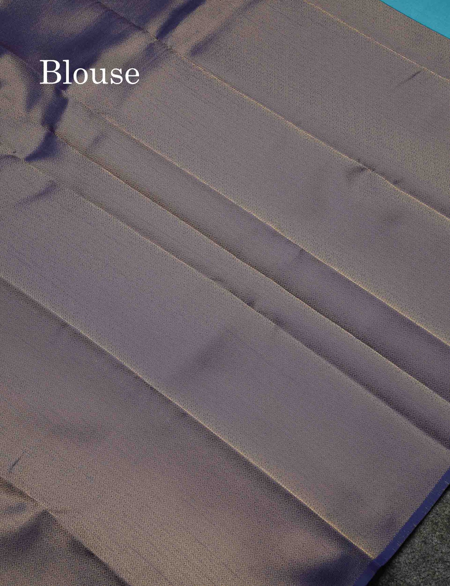 Beautiful Lavender Ikkat And Buttas Semi Silk Fancy Saree With Violet Blouse