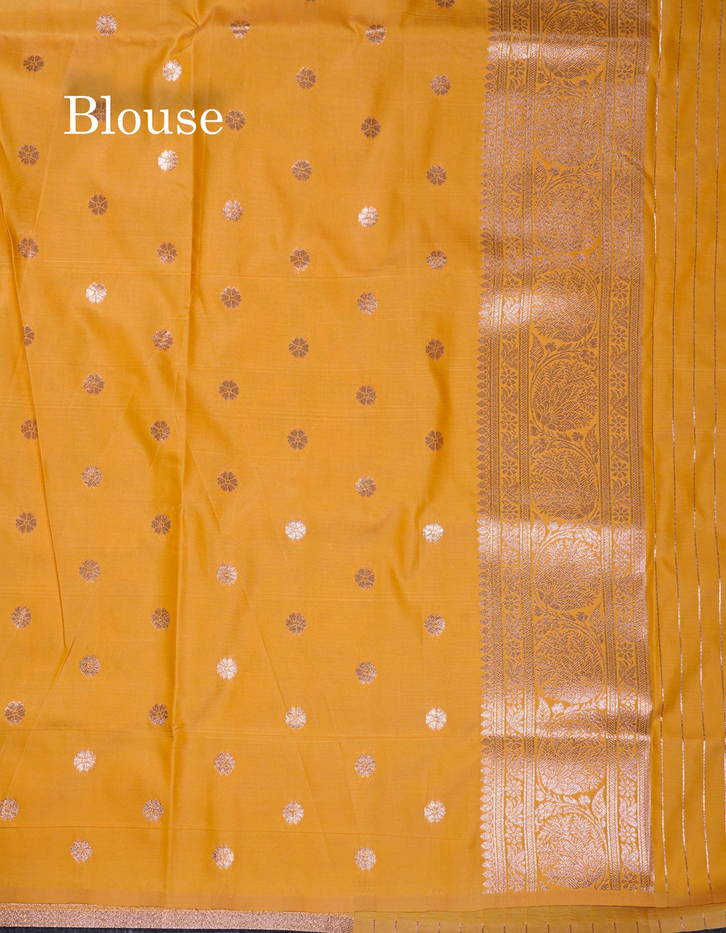 Beautiful Bottle Green Semi Banaras Saree With Fancy Border