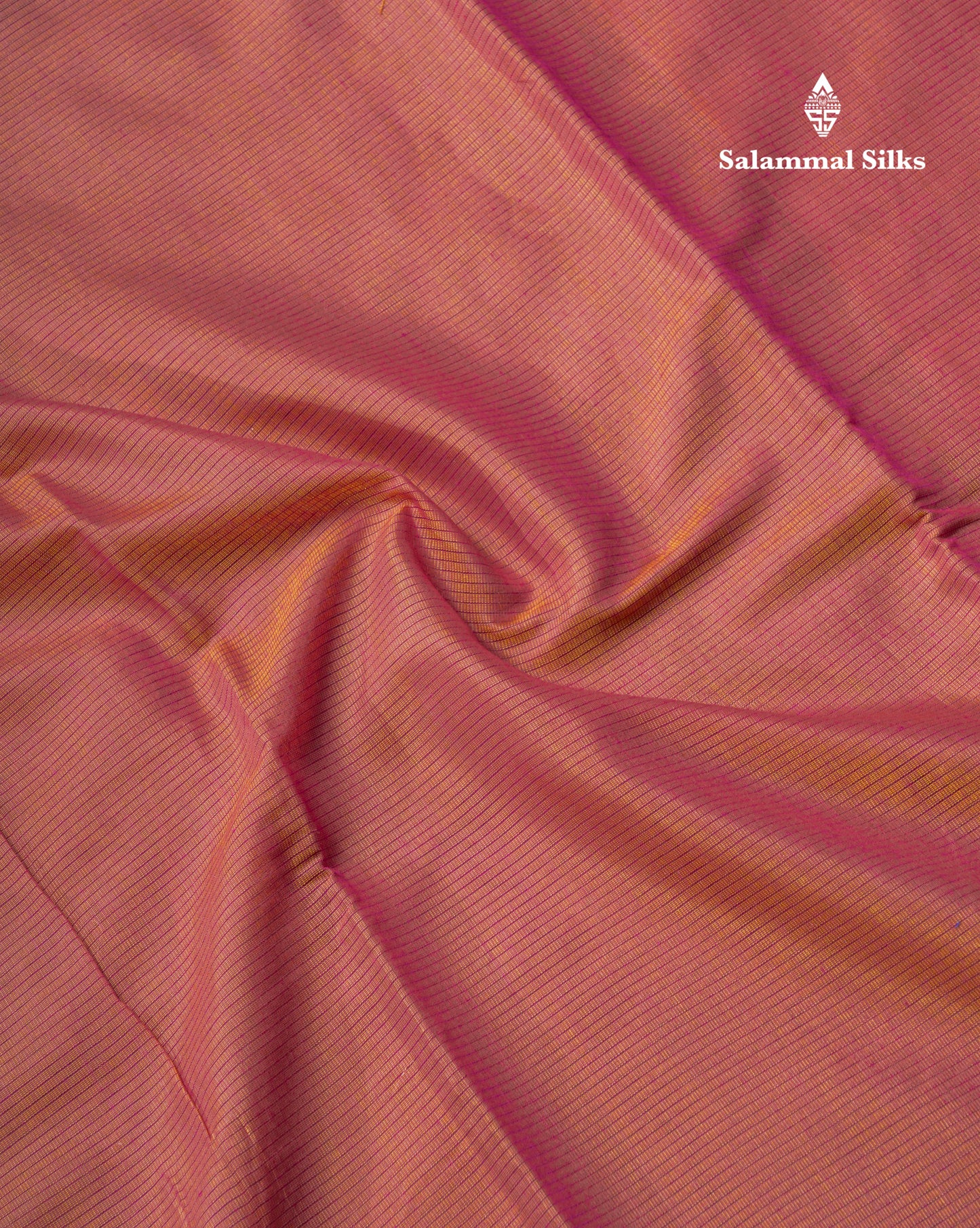 Dual Tone Mustard Yellow Beautiful Horizontal Lines Cotton Mix Fancy Saree With Silver Zari Temple Border