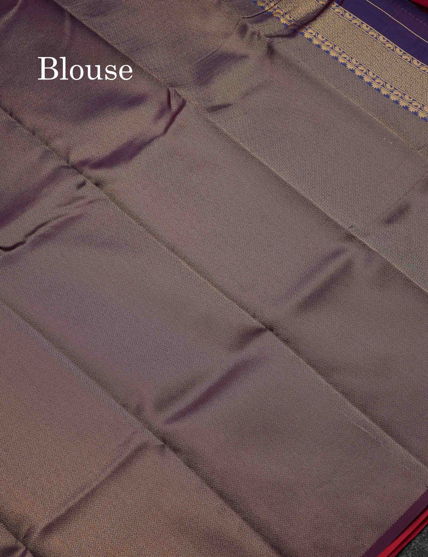 Beautiful Lavender Ikkat And Buttas Semi Silk Fancy Saree With Violet Blouse