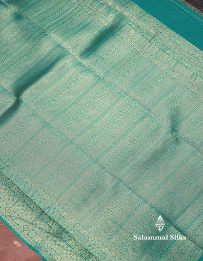 Beautiful Rexona Green Small Semi Silk Fancy Saree With Traditional Bottle Green Border