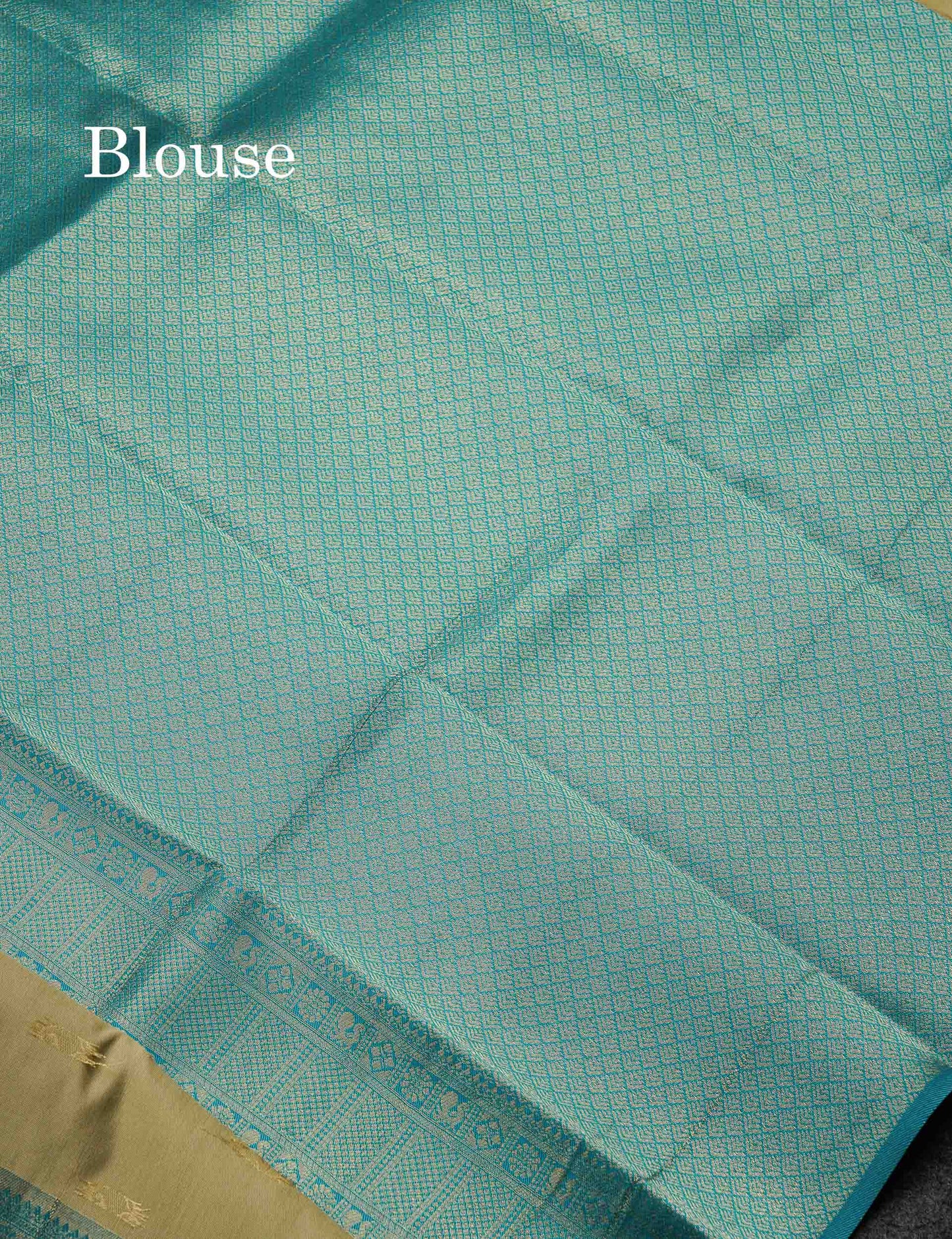 Beautiful Rexona Green Small Semi Silk Fancy Saree With Traditional Bottle Green Border