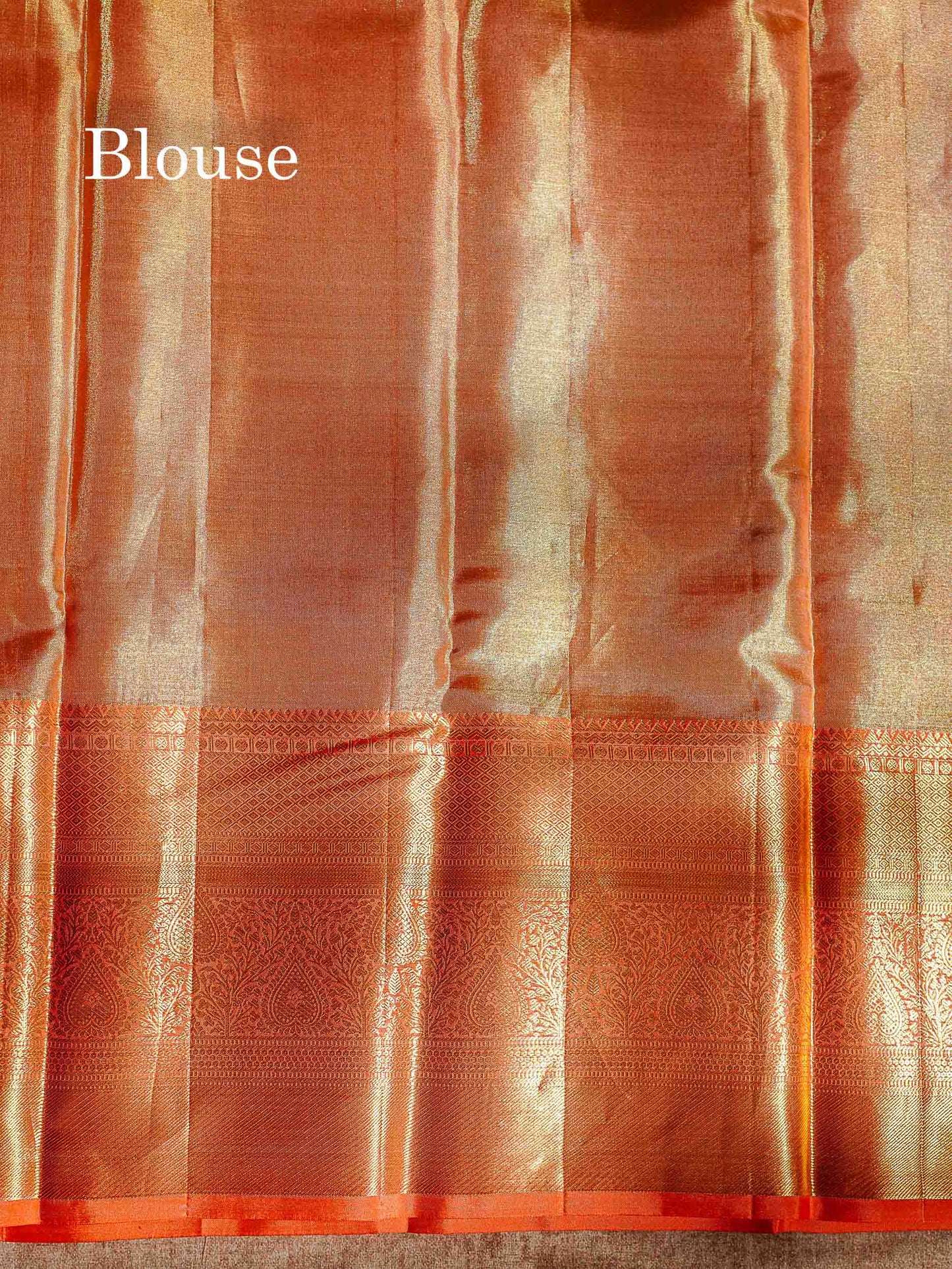 Beautiful Parrot Green Tissue Bridal Pure Kanjivaram Silk Saree With Contrast Peach Traditional Evening Morning Border