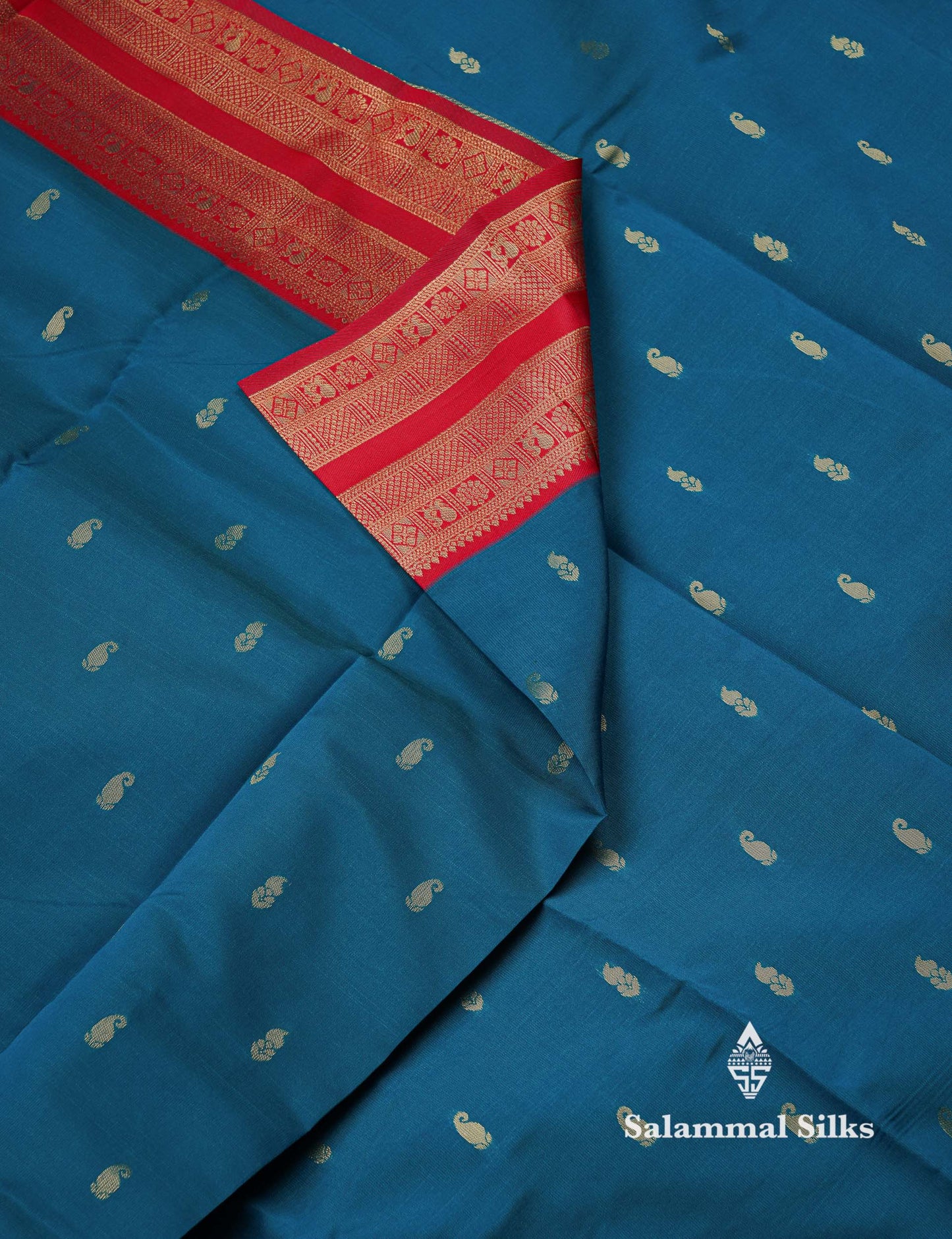 Beautiful Rexona Green Small Semi Silk Fancy Saree With Traditional Bottle Green Border
