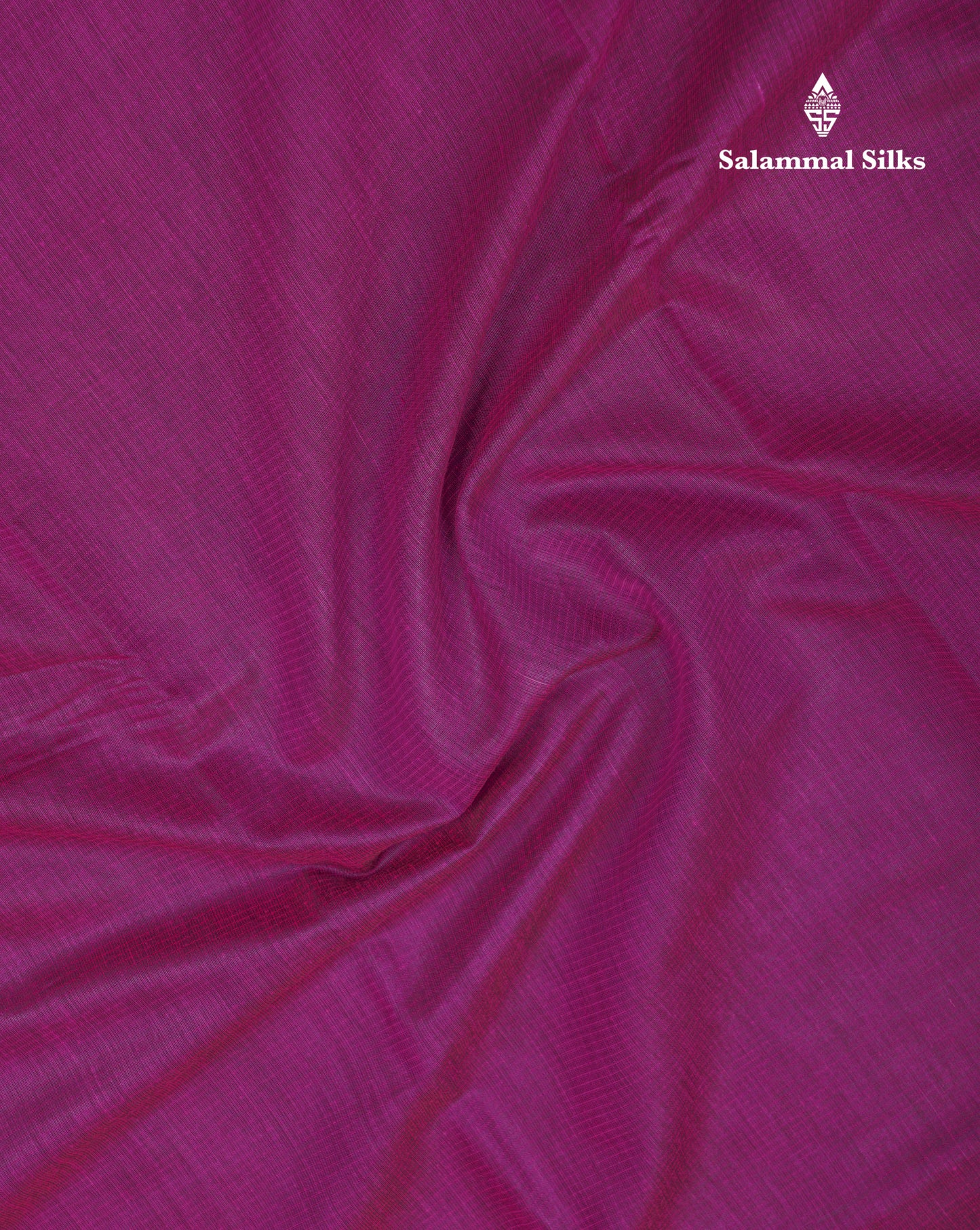 Magenta Beautiful Horizontal Lines Cotton Mix Fancy Saree With Silver Zari Temple Border