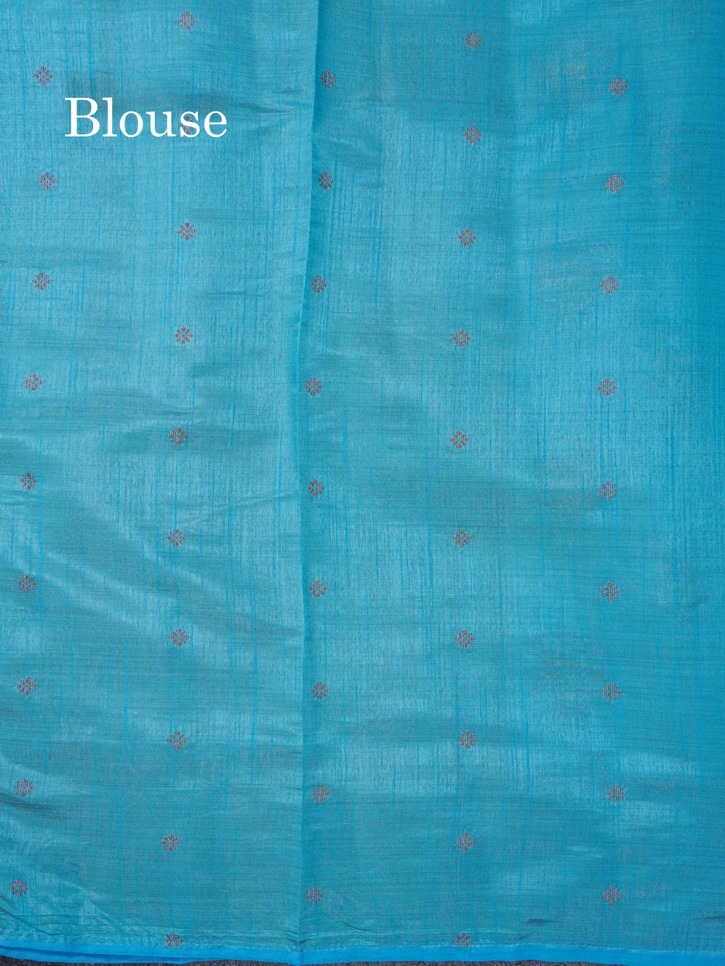 Beautiful Sky Blue Semi Raw Silk Saree With Fancy Border