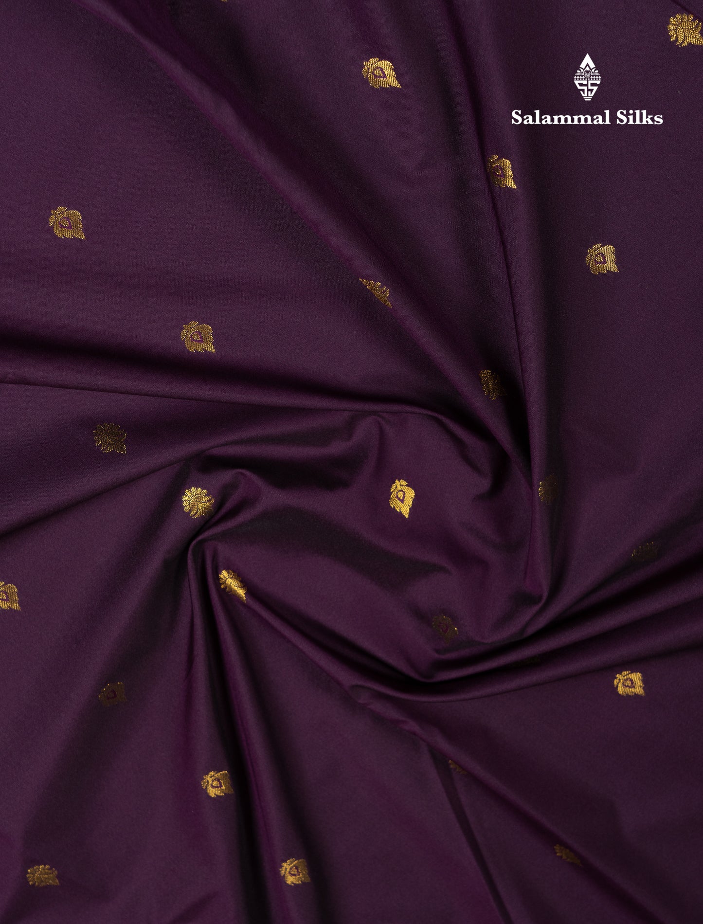 Beautiful Dark Violet Semi Silk Saree With Traditional Small Border