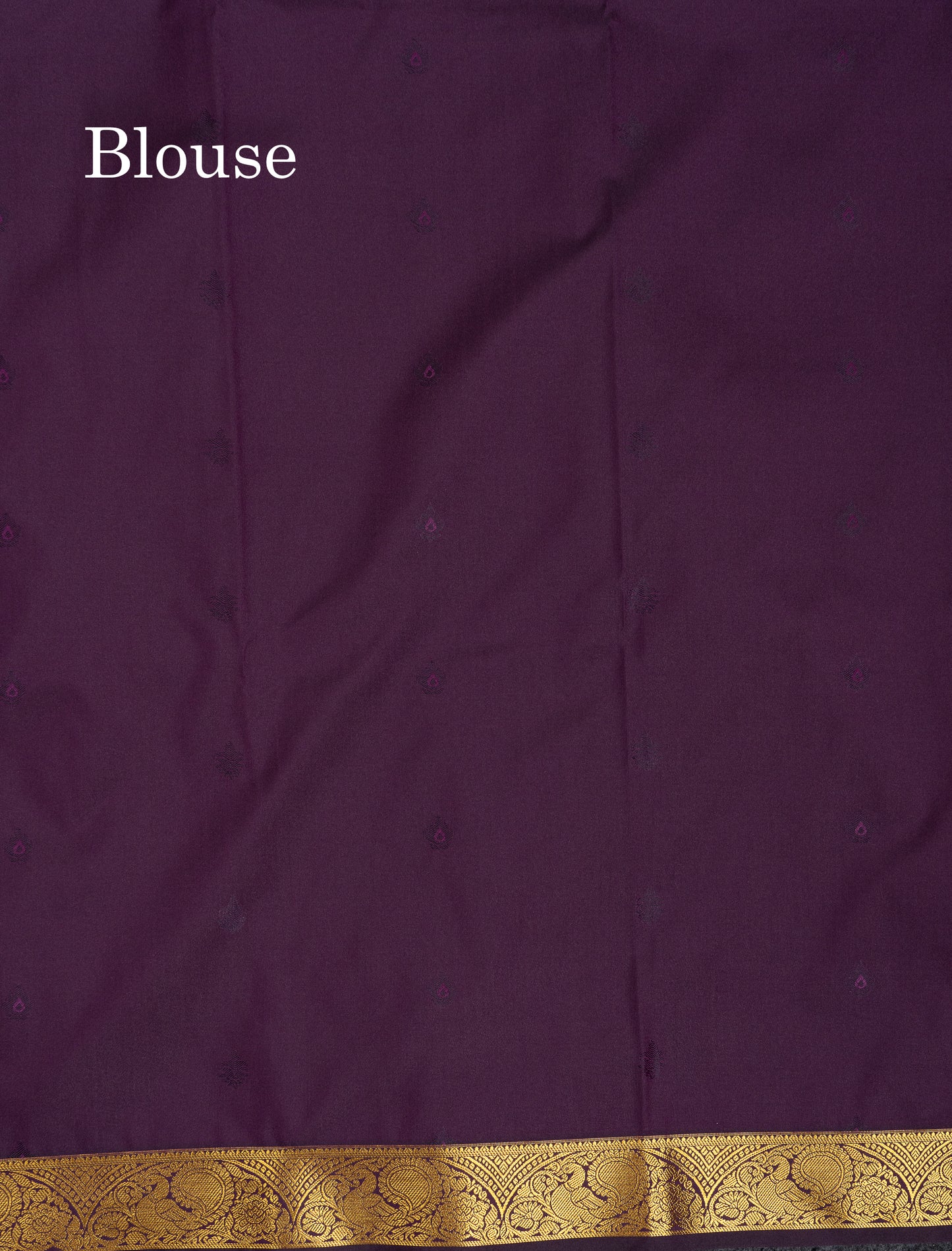 Beautiful Dark Violet Semi Silk Saree With Traditional Small Border