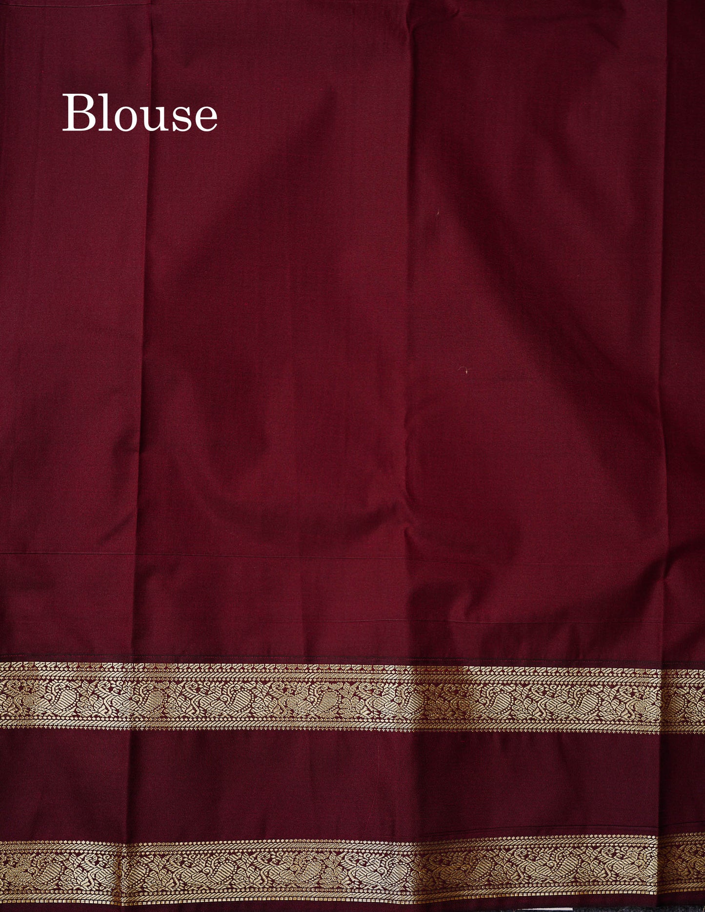 Semi Silk Saree - Mehandi Green Butta With Small Checks Along With Contrast Dark Maroon Traditional Gap Border