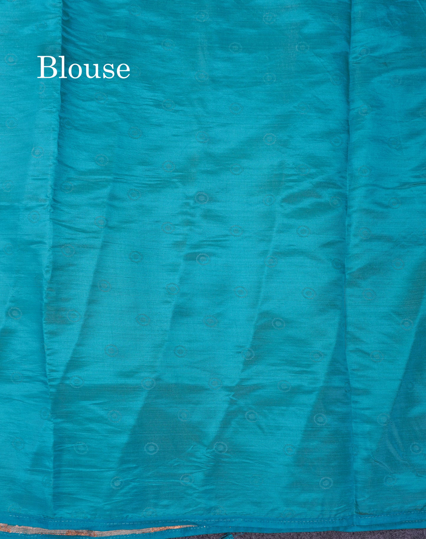 Beautiful Blue Semi Raw Silk Saree With Fancy Border