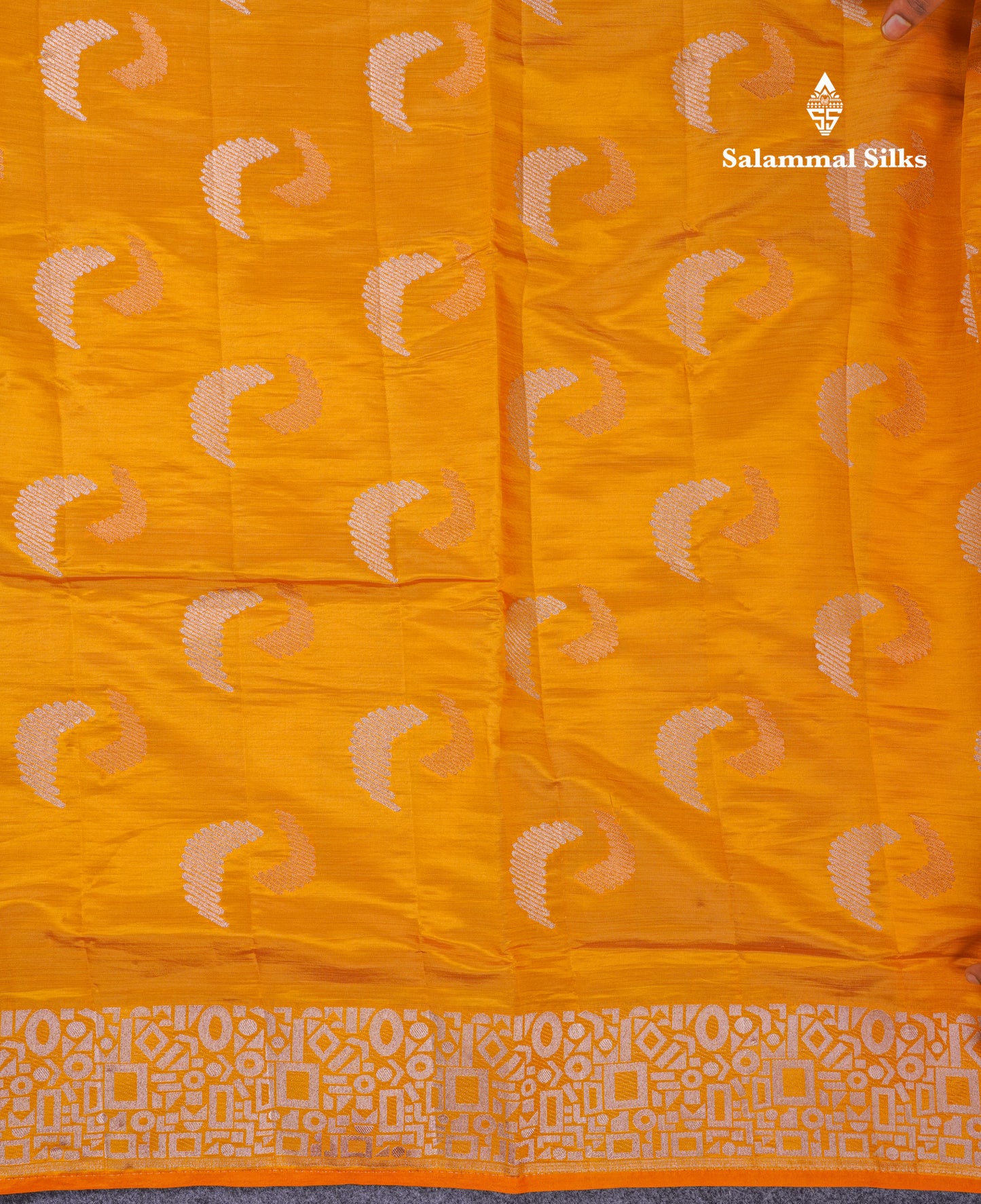 Beautiful Blue Semi Raw Silk Saree With Fancy Border
