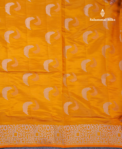 Beautiful Blue Semi Raw Silk Saree With Fancy Border