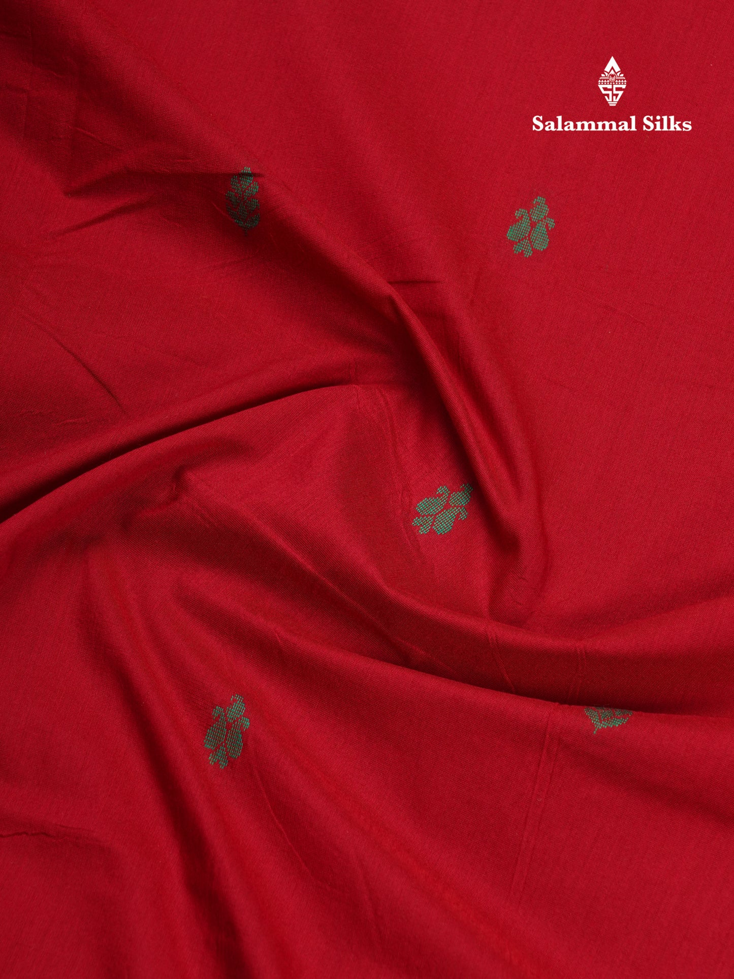 Maroon Kalyani Cotton Saree With Contrast Green Border