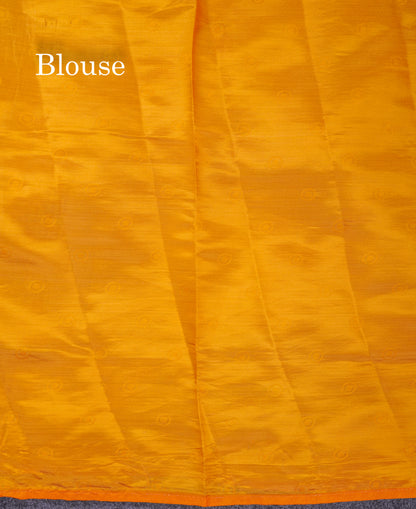 Beautiful Blue Semi Raw Silk Saree With Fancy Border