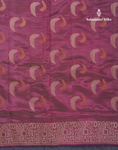 Beautiful Blue Semi Raw Silk Saree With Fancy Border