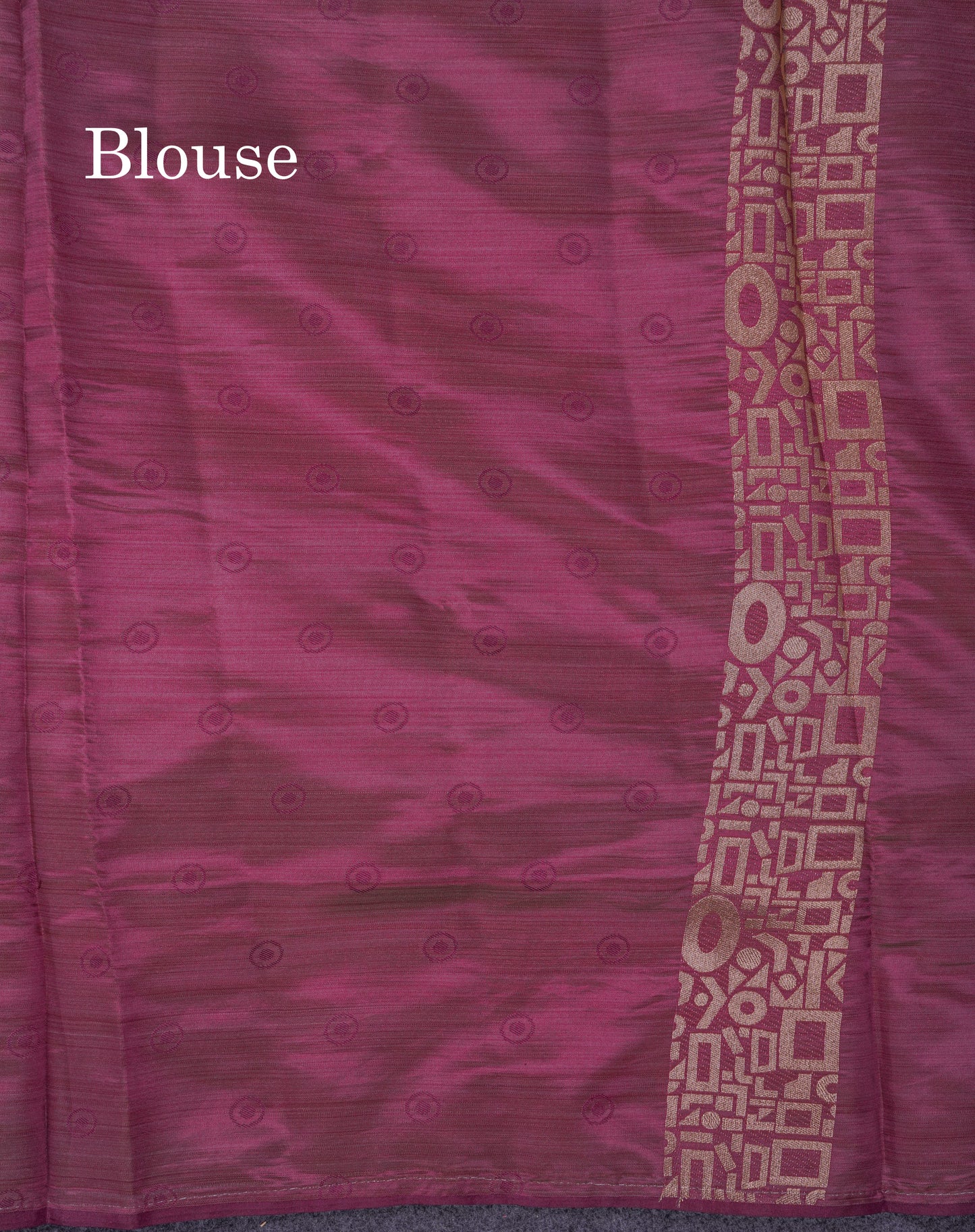 Beautiful Blue Semi Raw Silk Saree With Fancy Border